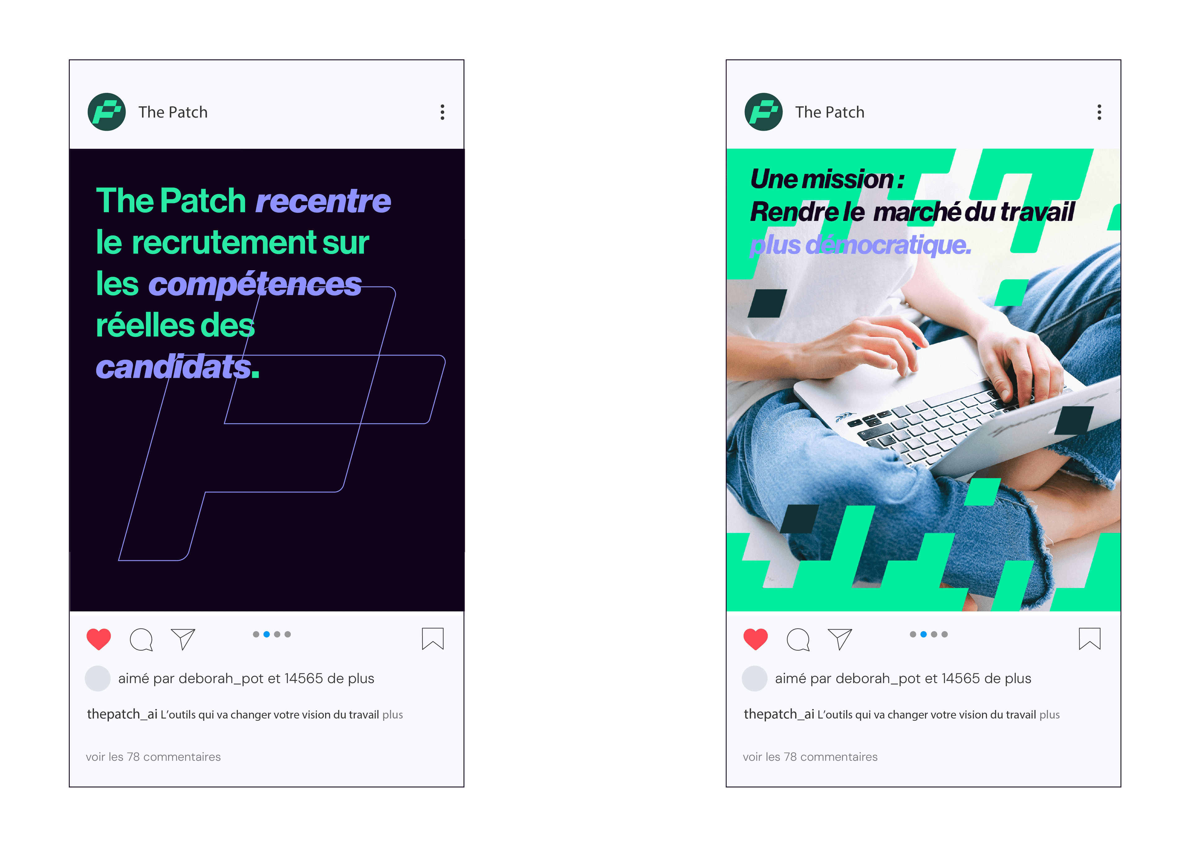 Mockups posts Instagram The Patch